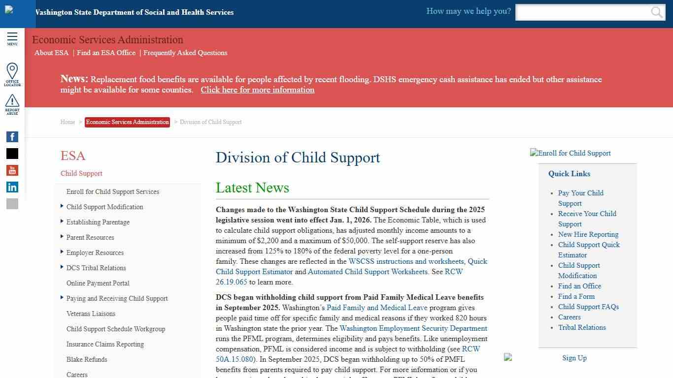 Division of Child Support DSHS